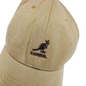 Kangol Baseball Cap Hat Khaki‎ Twill Adjustable Logo Casual Everyday S/M